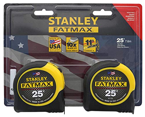 STANLEY Consumer Tools FMHT74038 25' Fatmax Tape Measure (2 Pack) Stanley