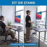 Mount-It! Electric Standing Desk Converter with 38" Tabletop, Height Adjustable Sit Stand Desk Riser, Motorized Desk Riser with Keyboard Tray and Mount-It!