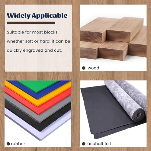 Linocut Carving Kit Tools Linoleum Cutter Assortment for Block Printing for DIY Sculpture Carpenter Experts & Beginners 6 Blades Universal Size Red USEAMIE