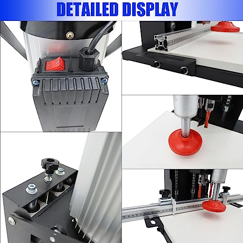 PreAsion Hinge Drilling and Boring Machine, Portable Woodworking Hand-Held Hinge Drilling Machine, Hinge Drilling Machine for Woodworking 110V 1100W - WoodArtSupply