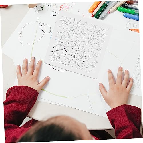 VILLCASE 4pcs Painting Template Wall Door Painting Stencil Wood Burning Stencils Cookie Stencils Christmas Stencils for Painting Kids Decor Stencils VILLCASE