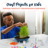 Bryte Dinosaur Light Up Terrarium Kit for Kids | Create a Dino Habitat with Real Plants, Figurines, Volcano & LED Lights | DIY Science Kit, STEM BRYTE