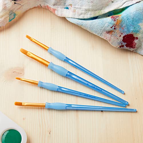 Filbert Golden Taklon Brush Set by Craft Smart®, 4 Pack Craft Smart