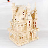NWFashion Wooden Dream Dollhouse DIY Kits 3D Puzzle for Christmas Party Halloween House (Dream House) NWFashion