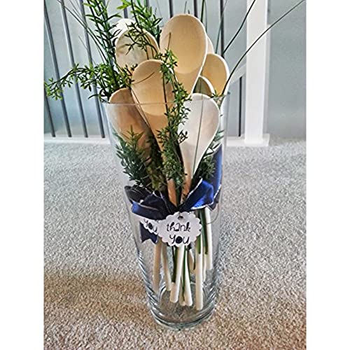 Kitchen Wooden Spoons Mixing Baking Serving Utensils Puppets 10 In - 12 Pack ROUNDSQUARE