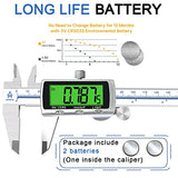 Digital Caliper Electronic Measuring Tool,Digital Vernier Caliper Inch/Millimeter/Fraction Measurement Caliper for Jewelry-Metal Metric Measure ACEMETER