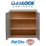 Quicklock RTA (Ready-to-Assemble) | 36 Tall Wall Kitchen Cabinets - Shaker Style | 100% Hardwood | Made in America | Soft MUW303612RTA 36 Wall Quicklock