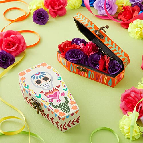 Bright Creations 6 Pack Unfinished Halloween Coffin Box with Hinged Lids for DIY Crafts (4 x 6 x 2 in) Bright Creations