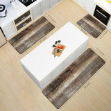 MAYHMYO Anti Fatigue Kitchen Mat - Set of 2 - Taupe Abstract Art Comfort Mats - Cushioned, Non Slip Floor Mat MAYHMYO