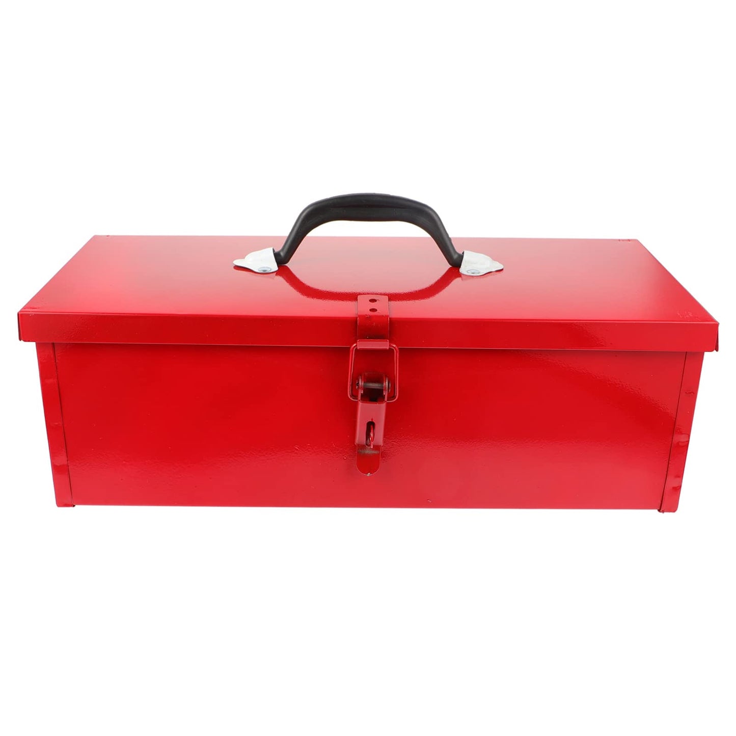 DOITOOL Red Metal Tool Box Iron Sheet Tool Box Metal Toolbox Red Metal Tool Storage Case Red Metal Lockable Tool Box, Multi-function Tool Organizer,