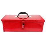 DOITOOL Red Metal Tool Box Iron Sheet Tool Box Metal Toolbox Red Metal Tool Storage Case Red Metal Lockable Tool Box, Multi-function Tool Organizer, DOITOOL