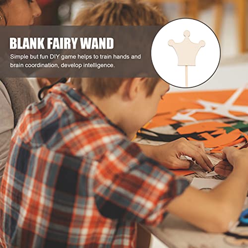 Toyvian 8pcs Children's Wand Glow Fairy Retinol Wand Diy Unfinished Wand Princess Party Supplies Wand Making Kit Birthday Crafts Wands Girl Manual Toyvian