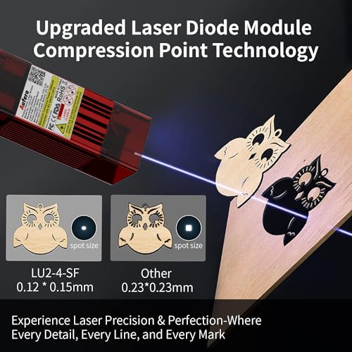 Aufero Laser 2 Laser Engraver, 5W Diode Short Focus Laser Engraver, Laser Engraving Machine for Wood/Leather, 15.7x15.7 inch Engraving Area, - WoodArtSupply