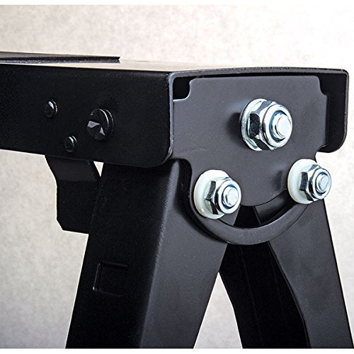 Eastwood Heavy Duty Folding Sawhorse | Holds up to 1500 lbs Capacity | 5 Way Height Adjustable Solid Steel Saw Horse | Portable Work Bench Design Eastwood