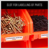 30-Bin Wall-Mounted Storage Rack System - Heavy-Duty Garage Tool Organizer for Screws, Nuts, Bolts, Nails, Beads, and Small Hardware Parts - Easy SEDY