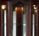Home Decorators Collection Vitric Lighted Curio, 70" Hx21 Wx16 D, Mahogany SEI Furniture