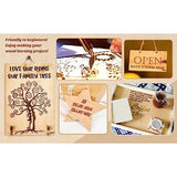 Wood Burning Tips Letters Uppercase Alphabet Branding and Personalization Set for Wood and Other Surfaces by Wooden Letters (Include 26 Letters +2 Ryoma