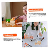 YARNOW 2pcs DIY Train Pen Holder Unfinished Wooden Toys Unfinished Blank Pen Cup Cute Pen Pot Statues Blank Wood Car Unpainted Wood Model Wooden YARNOW