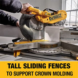 DEWALT Miter Saw, 12 Inch, 15 Amp, 3,800 RPM, Double Bevel Capacity, With Sliding Compound, Corded (DWS780) DEWALT
