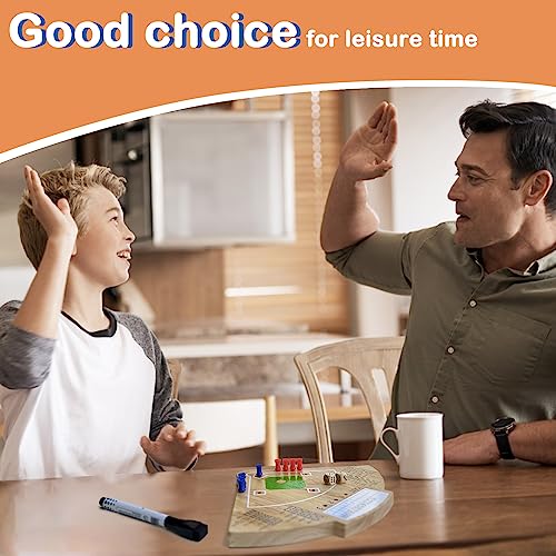 Baseball Board Game, Oak Made Leisure Game for All Ages Sport Wooden Adult Battle Table Game for Family Party Holiday Coffee Travel Time Gameboard Deartisan