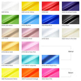 Arteza Neon & Metallic Heat Transfer Vinyl Sheets, Set of 20, Iron On Vinyl Bundle, 12x20 Inches, Flexible & Easy to Weed, Use with Any Craft Cutting ARTEZA