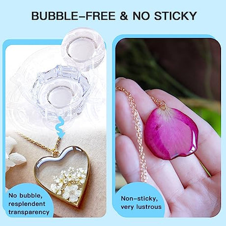JDiction UV Resin, Upgrade 300g High Viscosity Hard UV Resin with Crystal Clear Resin Kit for Doming, Sealing, Coating, and Casting JDiction