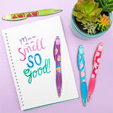 Glitter Gel Smens - Gourmet Scented Pens, Colored Gel Ink, Medium Point, 8 Count Scentco