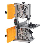 Hoteche 8-Inch Band Saw 2.0A Low Noise Two Cutting Height Table Benchtop with Fence and Miter Gauge for Woodworking, DIY Projects and Precision Hoteche