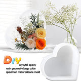 Resin Silicone Molds Large, Heart Resin Molds Silicone, Large Silicone Molds for Epoxy Resin, Deep Casting Resin Molds Epoxy Resin Molds for Flowers MAMUNU