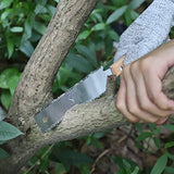 Japanese Hand Saw Woodworking Tools, SS SHOVAN Double Edged 11/17 TPI Flush Cut Saw, Wooden Handle Pull Saw Small Handsaw for Fine Cutting Wood SS SHOVAN