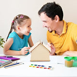 Zerodeko 5pcs Small House Coin Bank Piggy Bank Toy Small House Money Jar House Craft Kit Unfinished Craft House DIY Coin Bank Bulk Kids Toys Doddle Zerodeko