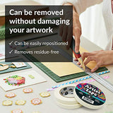 3Pk White Artist Tape for Watercolor Paper White Painters Tape Artists Painting Tape Removable Masking Drafting Canvas Framing Paint Mask Thin HIPPIE CRAFTER