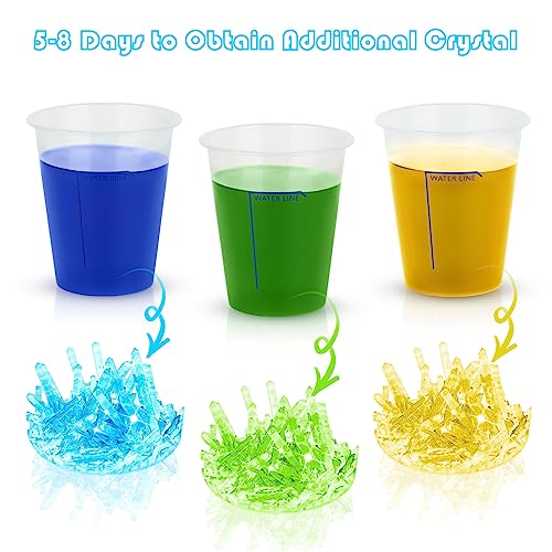 sdaymol Glowing Crystal Growing Kit, Science Kits for Kids Age 8-12, DIY Educational Science Experiments Lab Toys - STEM Projects Toys for Kids & - WoodArtSupply