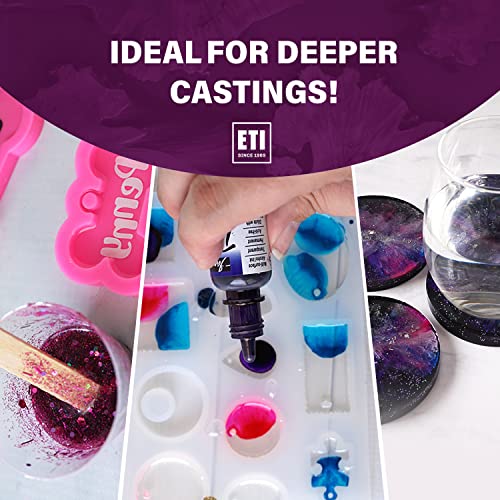 Environmental Technology EasyCast Crystal Clear Casting Epoxy Mix (2-Part Kit) For Coating of Small Arts & Crafts, Wood, Jewelry Making | Low Odor & ETI