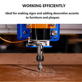 SpeTool 45 Degree V Groove Router Bit Carbide Tip V Bit with 1/4 Shank 1/2 Inch Cutting Diameter CNC Woodworking Engraving Carving Bits SpeTool