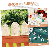 Yardwe 240 Pcs Mini Door Blank Fairy Door Garden Ornaments DIY Kits Unfinished Fairy Door House Windows Fairy Tale Door Mini Chips Unpainted Fairy Yardwe