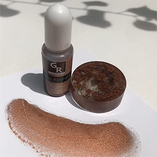 GR Metallic Alcohol Ink Set -16 Metallic Colors Alcohol Based Ink for Resin Art, Fluid Art,Resin Craft,Resin Petri Dish，Alcohol Ink Paint for GR DZPLUS