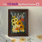 ZQmino A4 Large Dried Pressed Flowers for Resin Sunflower Pressed Flowers Real Dry Natural Flowers Leaves for Resin Mold Cake Candle Making Phone ZQmino