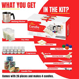 kid labsters - DIY Candle Making Kit for Adults & Kids - Beginner Soy Candle Making kit Includes Soy Wax, Scents, Wicks, Dyes, Tins, Melting Pot to kid labsters