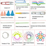 Dxhycc New Basic Knitting Tools Accessories Supplies with Case Knit Kit Lots Dxhycc