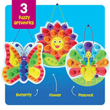 Pom Pom Arts & Crafts Kit for Toddlers - Easy Toddler Art Activity Craft for Little Boys & Girls Ages 3, 4, 5, 6 Years Old Kids Sensory Activities - Dan&Darci