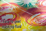 Pebeo Easy Peel Liquid Latex Masking Fluid - Drawing Gum - Dries Quickly - For Ink - Watercolor - Gouache Painting & Illustration - Fine Arts & Pebeo