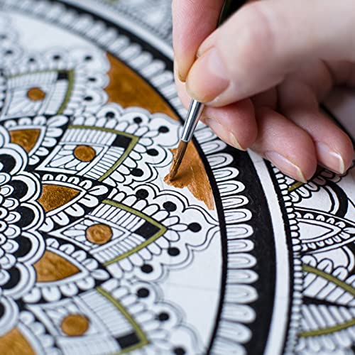 Nicpro 15 Pack Miniature Painting Set, Fine Detail Paint Brushes for Models, Acrylic Watercolor Oil, Ceramic, Shoe, Citadel, Art Figure Paint by Nicpro