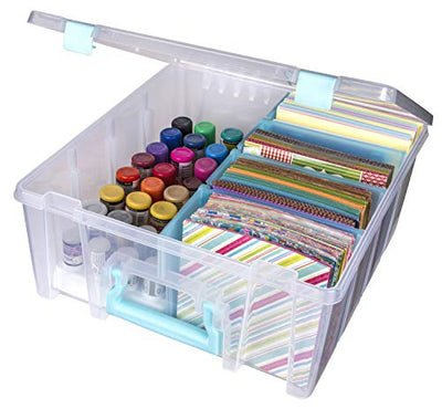 ArtBin Art Bin 0365500 Super Satchel Double Deep, Portable Art & Craft Organizer with Handle