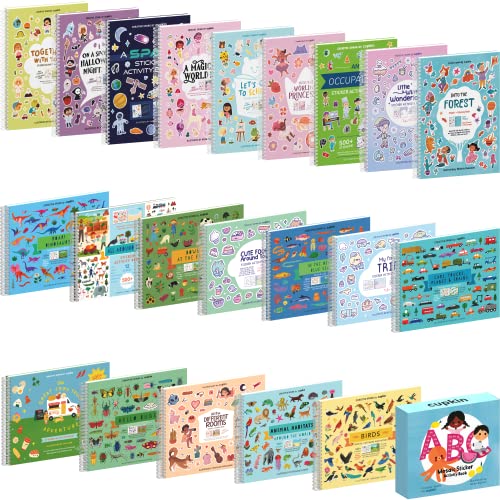 Cupkin Mosaic Sticker Art Kits for Kids and Adults - ABC Mosaics Art Craft Kit for Boys and Girls - 52 Page Sticker by Number Mosaic Kit with 3,000+ - WoodArtSupply