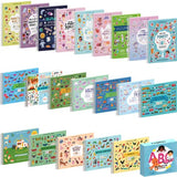 Cupkin Mosaic Sticker Art Kits for Kids and Adults - ABC Mosaics Art Craft Kit for Boys and Girls - 52 Page Sticker by Number Mosaic Kit with 3,000+ CUPKIN