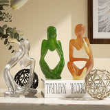 3Pcs Silicone Candle Molds, Art Thinker Epoxy Resin Molds Human Statues Sculptures Silicone Molds for Epoxy Resin Crafts Decorative Table Ornament LAUMOE