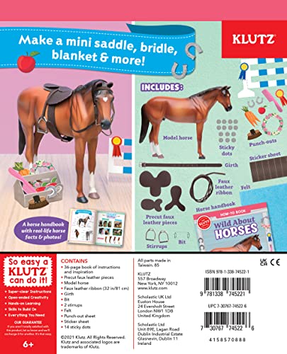 KLUTZ Wild About Horses Craft & Activity Kit Medium - WoodArtSupply