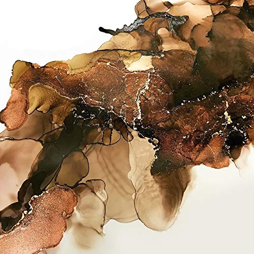 Pixiss Brown Alcohol Ink Set - 5 Shades of Highly Saturated Alcohol Ink for Epoxy Resin Supplies, Yupo Paper, Tumblers, Coasters - Resin Colorant for - WoodArtSupply