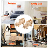 Gogogmee 2Pcs DIY Train Pen Holder Unfinished Blank Pen Cup Kids Painting Wood kit Small Unfinished Wood Basket Cute Pen Pot Statues Unfinished Wood Gogogmee